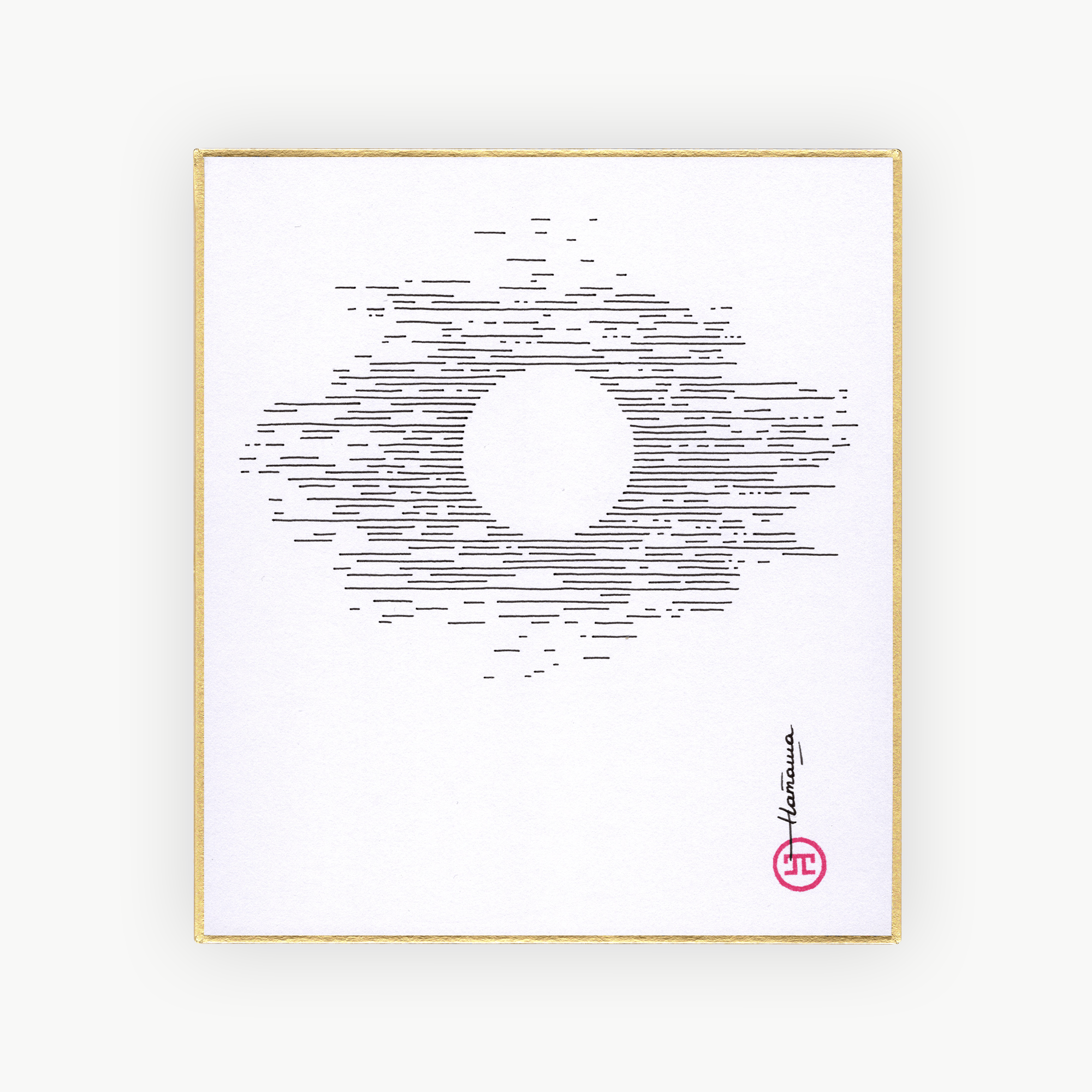 Shikishi Sunshōan Pleine Lune par L'Œuvre au Noir
